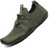 SAGUARO Scarpe da Scoglio Donna Uomo Scarpette da Mare Bagno Spiaggia Surf Yoga Water Shoes per Nuoto Piscina Spiaggia Canottaggio Vela Aqua Fiume Mare, Verde Pino, 41 EU