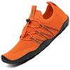SAGUARO Scarpe da Scoglio Donna Uomo Scarpette da Mare Bagno Spiaggia Surf Yoga Water Shoes per Nuoto Piscina Spiaggia Canottaggio Vela Aqua Fiume Mare, Arancione Brillante, 42 EU