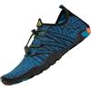 SAGUARO Scarpe da Scoglio Uomo Scarpette da Scoglio Donna Scarpe Mare Antiscivolo Scarpette Mare Scarpe Acqua Asciugatura Rapida Scarpe per Spiaggia Immersione Surf Blu Zaffiro Gr.38 EU