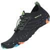 SAGUARO Scarpe da Scoglio Uomo Scarpette da Scoglio Donna Scarpe Mare Antiscivolo Scarpette Mare Scarpe Acqua Asciugatura Rapida Scarpe per Spiaggia Immersione Surf St.1 Nero Gr.43 EU