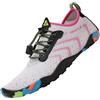 SAGUARO Scarpe da Scoglio Uomo Scarpette da Scoglio Donna Scarpe Mare Antiscivolo Scarpette Mare Scarpe Acqua Asciugatura Rapida Scarpe per Spiaggia Immersione Surf Rosa Rossa Gr.42 EU