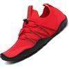 SAGUARO Scarpe da Scoglio Donna Uomo Scarpette da Mare Bagno Spiaggia Surf Yoga Water Shoes per Nuoto Piscina Spiaggia Canottaggio Vela Aqua Fiume Mare, Rosso Chiaro, 42 EU