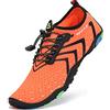 SAGUARO Scarpe da Scoglio Donna Uomo Scarpette da Mare Bagno Spiaggia Surf Yoga Water Shoes per Nuoto Piscina Spiaggia Canottaggio Vela Aqua Fiume Mare, Arancione Chiaro, 42 EU