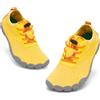 SAGUARO Scarpe da Scoglio Barefoot Bambini, Scarpette Mare Antiscivolo ad Asciugatura Rapida con Punta Larga e Chiusura Rapida per Spiaggia Piscina Fiume, Bambino e Bambina Giallo, Gr.28