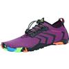 SAGUARO Scarpe da Scoglio Donna Uomo Scarpette da Mare Bagno Spiaggia Surf Yoga Water Shoes per Nuoto Piscina Spiaggia Canottaggio Vela Aqua Fiume Mare, Viola, 36 EU