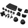 BONKZEBU Pulsanti Sostitutivi per Controller Qualità Premium Impugnatura Comoda 16 Pezzi per Personalizzazione del Gamepad (Nera)