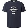 Pepe Jeans Maglietta da Uomo Jimmy Tee, Blu (Deep Sea Blue), XL