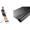Sunny Health & Fitness Row-N-Ride Squat Assist Trainer for Glutes & Full Body Cardio Workout + Treadmill Mat -Small - NO. 083, Black
