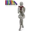 Cyrank Statuetta Donna Lettura, Statuetta di Donna di Lettura, Resina Lettura Statuetta, Astratta Sculture, Signora Lettura Polpa Stampaggio Ufficio Studio Libreria Ornamenti, Ornamento di Figura(D)