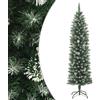 vidaXL Albero di Natale Artificiale Sottile con Base 120 cm PVC
