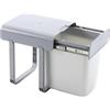 EKOTECH Aladin 40 - Pattumiera da incasso, 1 x 16 litri, in plastica, colore: Grigio