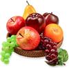 Ikosora Confezione da 8 Pezzi di Frutta Finta Realistica: Mela, Uva, Arancia, Pera - Set Per Decorazioni Domestiche, Feste, Tavolo da Cucina E Pranzo