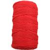 Pmnzdy 100 m, filato macramè, 13 mm, filo di cotone colorato, per lavori a maglia, macramè, decorazione fai da te, colore rosso