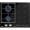 Teka 112570203, Piano cottura a induzione e gas, 60 cm JZC 64322 ABC BK (E4), Black glass