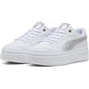 PUMA Sneakers Rebound Femme Metallizzato dal taglio basso da donna, Accessori, Bianco, 37