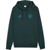 PUMA Felpa con cappuccio Manchester City KING da uomo, Accessori, Verde, S