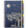 YHH Agenda Settimanale 2027 A5, Weekly Planner Diario con Registro Mensile, Nota & Contatto, Tasca Interna, Spirale, Elastica, Gennaio-Dicembre 2027, 12 Mesi Diario Scuola Famiglia Lavoro
