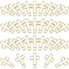 Gacqpli Graffette a croce per carta | 100 Pezzi Di Morsetti Metallici Trasportabili Color Oro,Graffette a croce dorate per carta - da scrivania, tavolo, ufficio, casa, abitazione, camera da, interno,