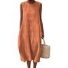 Gienslru Vestiti Estivo Donna Abito Lunghi Elegante Fiori Vestito Casual Manica Leggero Corta Abiti Prendisole da Mare Abitos Taglie Copricostume con Linea ad A con Tasche Spiaggia Moda 2025