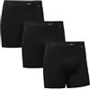 DANISH ENDURANCE Boxer Uomo Cotone Elasticizzato Premium, Mutande Intimo Traspirante, 3 Paia Nero con Apertura Frontale XXL