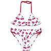 SHEKINI Costumi da Bagno Bambine Due Pezzi Carino Stampati Triangolo Bikini Regolabile Halter Costume Ragazze Due Pezzi Belle Ragazze Swimwear Stile per 6-14 Anni (12-14 Years, Rosso)