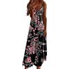 Cocila Vestito Corto Floreale Abiti da Donna Eleganti Vestito Lungo con Maniche Donna Curvy Cerimonia Vestiti Donna Estivi Economici Abiti Cerimonia Donna Eleganti Corti Offerte Natale Lampo