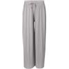 malito more than fashion Pantaloni da donna plissettati, morbidi e fluenti, in chiffon, lunghi estivi, alla moda, 883, grigio., S-M