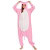 BGOKTA Pigiama Animali Adulto Cosplay Costumi Donna Interi Pigiama Maiale Festival del Partito, S