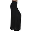 Fantasy Pantaloni Lunghi Seta Larghi Palazzo Vaporosi Elegante Casual Elasticizzato in Vita Ragazza Donna Moda Glamoure