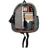 HCZ Mini Zaino Canapa e Cotone Stile Hippie Fatto a Mano in Nepal Multicolore
