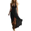 Generic Abito Vintage con Scollo a V e Senza Maniche per Donne Stile Retro Western Country Abiti Bohémien Chic Abito da Festival Spiaggia Taglia Grande Gotico Gonna per Travestito Hippie Costume da Cowgirl