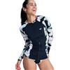 Roxy LS Zip Lycra Maillot de Bain, Antracite Spring Charming, S Donna