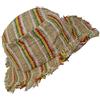Gheri Uomo 100% Canapa Naturale Cannuccia Estate Cappello Spiaggia Paglietta Panama Ampio Bordo Vacanza F