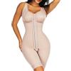 FeelinGirl Shapewear Donna Intimo Modellante Body Shaper Contenitivo Bodysuit Snellente Dimagrante Elastane Cincher Corpo Intero Shaper con Ganci Taglie Forti Beige XXL