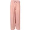 malito more than fashion Pantaloni da donna plissettati, morbidi e fluenti, in chiffon, lunghi estivi, alla moda, 883, rosa antico, S-M