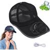 Generic Cappello con Ventilatore Solare USB - Berretto Aerato a 3 velocità,Regolabile e Leggero per Uomo e Donna - Ideale per Giardinaggio, Pesca, Campeggio e Lavori all'Aperto