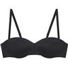 YAMAMAY - Bikini Parte Alta a Fascia con Ferretto e Imbottitura Removibile, Donna, Essentials, Nero, monocromo