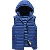 Generico Gilet Uomo Invernale - Giubbotti Leggero Giacche Termico Smanicato Giubbino Casual Panciotto Elegante Senza Maniche Giacca Moda da Lavoro Sportiva Abbigliamento Blu 4XL