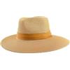 Carnavalife Cappello Panama Estivo, Cappello di Paglia Panama per Donna e Uomo Unisex, Cappello a Tesa Larga UPF 50 Pieghevole e Intrecciato Intensivo, Marrone Nastro Giallo, 57