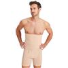 FINN Mutanda Contenitiva per Uomo Senza Cuciture - Boxer Modellante a Vita Alta in Cotone - Guaina Contenitiva con Effetto Pancia Piatta Invisibile Color Pelle 3XL