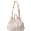 Extolove - Zaino puffer per donne, borsa tote gonfiabile, borsetta puffer alla moda, zaino gonfiabile leggero, Beige