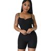 FDEETY Tuta Donna Estiva Corta Jumpsuit Tutina Intera con Spalline Sottili Completo Sportivo Aderente Tutine Corte Pantaloncini Estiva Elegante Body Tuta Aderente