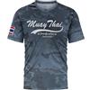 TAO MARTIAL Maglietta Muay Thai T-Shirt Dry Fit Manica Corta Design Camuffato
