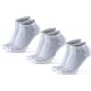 DANISH ENDURANCE Calzini Corti da Corsa, 3 Paia, Bianco, 39-42