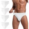 INNERSY Slip da uomo morbidi, biancheria intima traspirante, slip sportivi basic, confezione da 4, XL