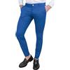 Evoga Pantaloni Uomo Estivi Slim Fit Casual Eleganti in Cotone (IT, Numero, 50, Regular, Regular, Blu Elettrico)