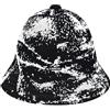 Kangol Cappello Airbrush Casual Donna/Uomo - Cloche da Sole Cappelli Spiaggia Estate Primavera/Estate - L (58-59 cm) Nero-Bianco