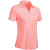 Rdruko Polo da donna a maniche corte, estiva, scollo a V, ad asciugatura rapida, per fitness, corsa, golf, tennis