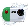Sakar Polaroid - Fotocamera subacquea da 18 MP 4K UHD, impermeabile per immersioni con tubo e schermo LCD, digitale ricaricabile tramite USB, per video e foto