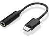REY Adattatore cavo convertitore USB C 3.1 maschio a Jack 3.5 mm femmina, Nero